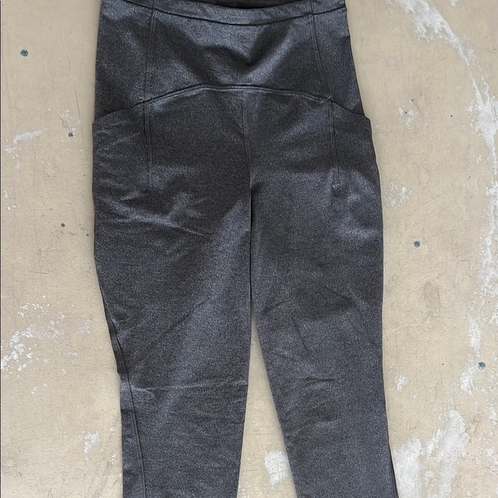 Lululemon Athletica Gray Seam-Detail Leggings